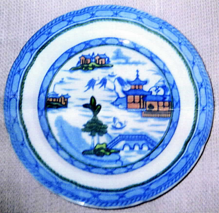 Real Old Canton Dinner Plate by Ashworth Bros-1