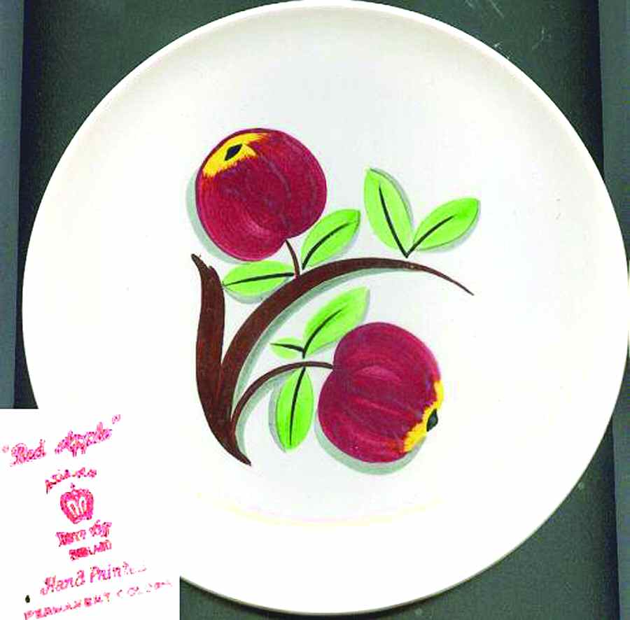Red Apple Dinner Plate by Adams China-1