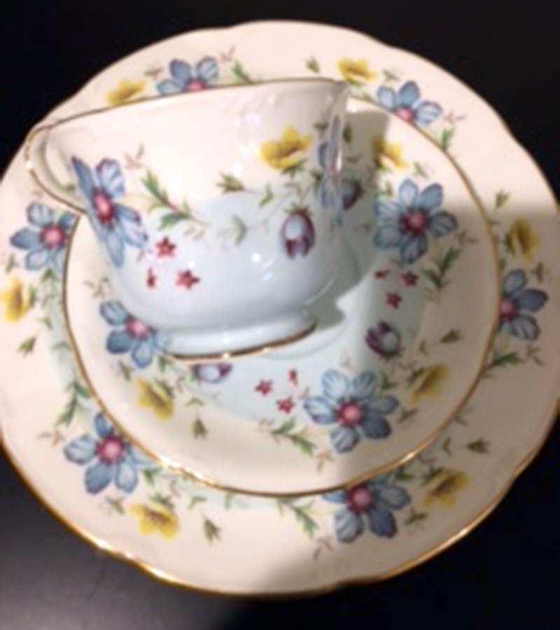 2814 Footed Cup & Saucer Set by John  Aynsley & Sons-1