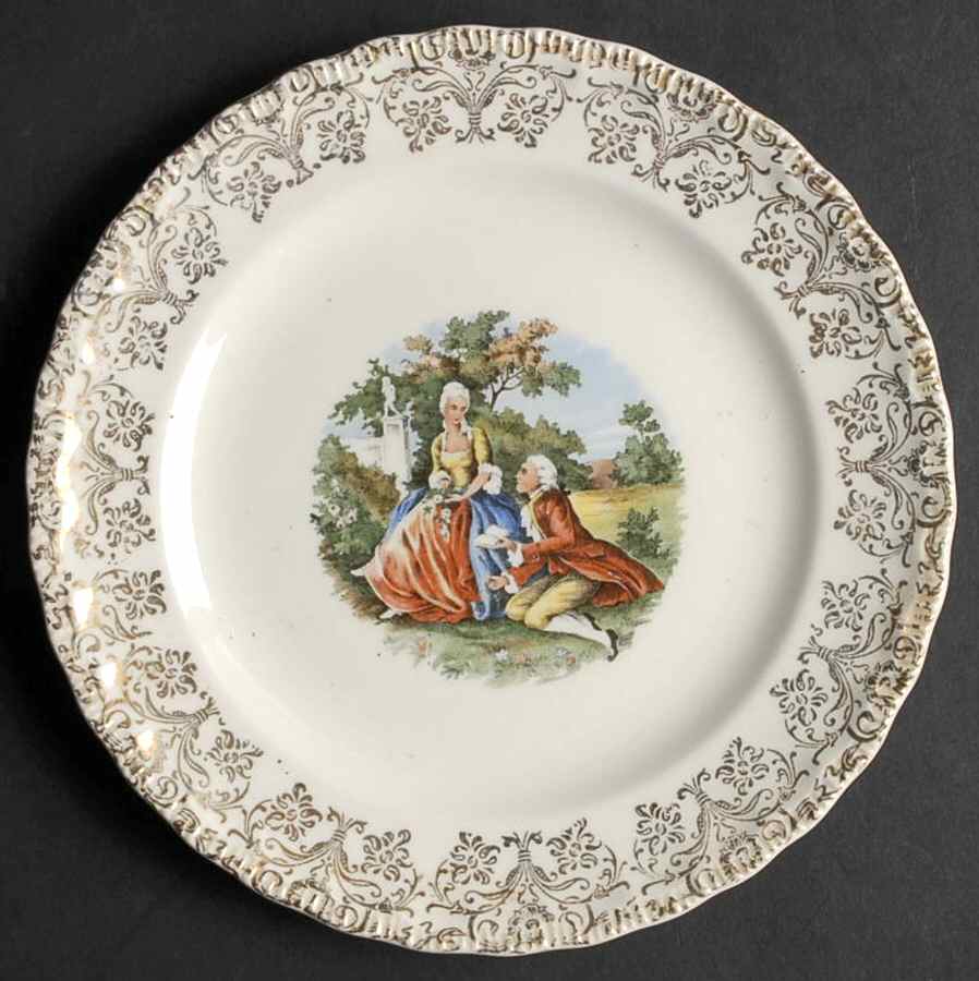Old English Dessert/Pie Plate by S Alexander-1