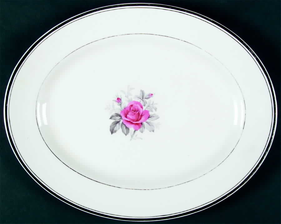 Rose Royale 12" Oval Serving Platter by Ainsdale-1