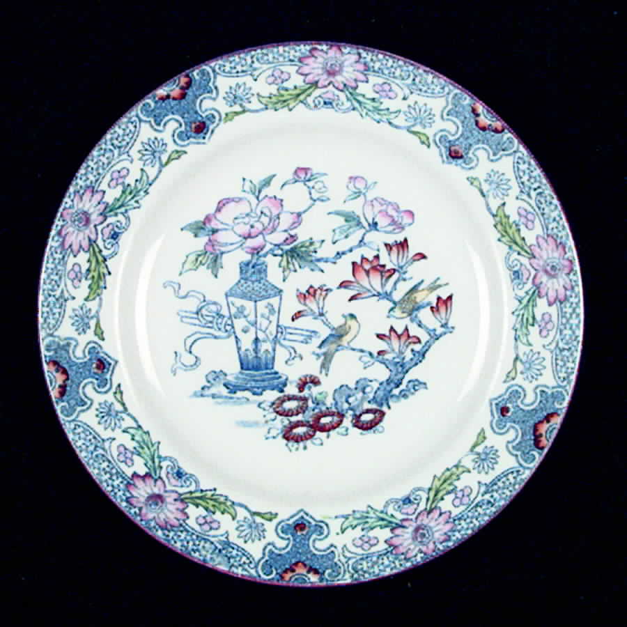 Mason's Mandarin Blue Multicolored Bread & Butter Plate by Ashworth Bros-1