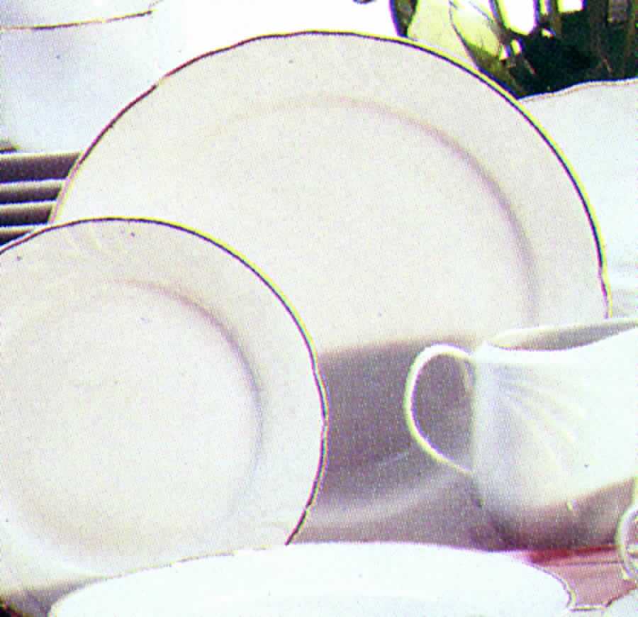 Angelica White Dinner Plate by American Atelier-1