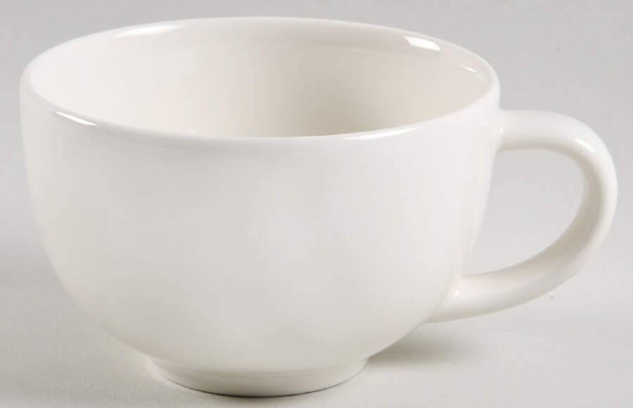 24H White Flat Cup by Arabia of Finland-1
