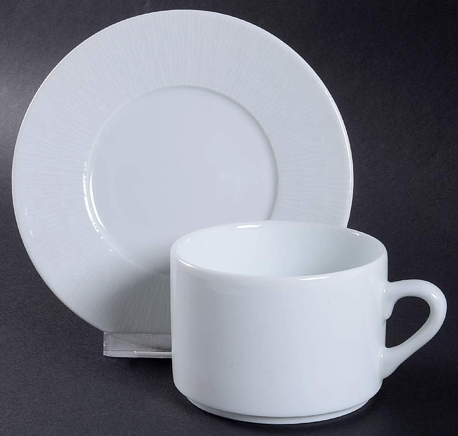 Apicius Breakfast Cup & Saucer Set by Apilco-1