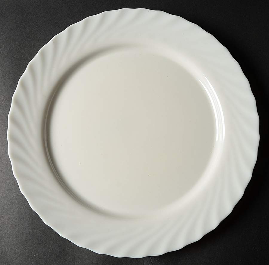 Trianon Ivory 12" Chop Plate (Round Platter) by Arcopal-1
