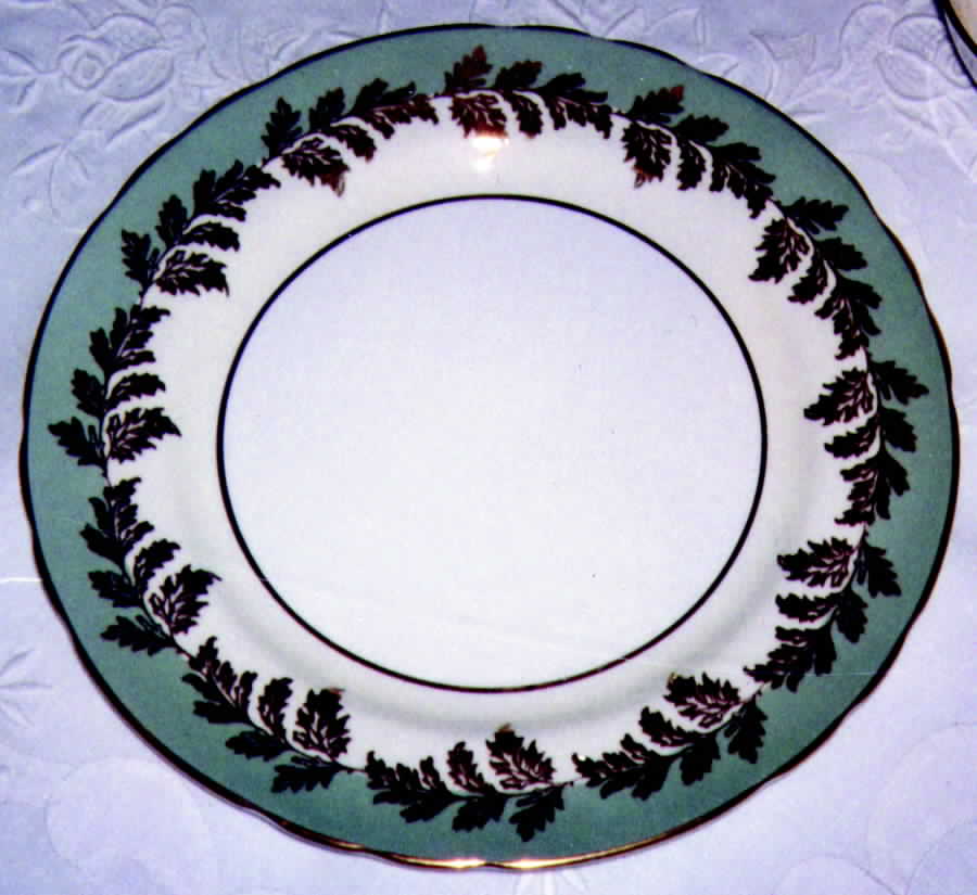 8154 Green Dinner Plate by John  Aynsley & Sons-1