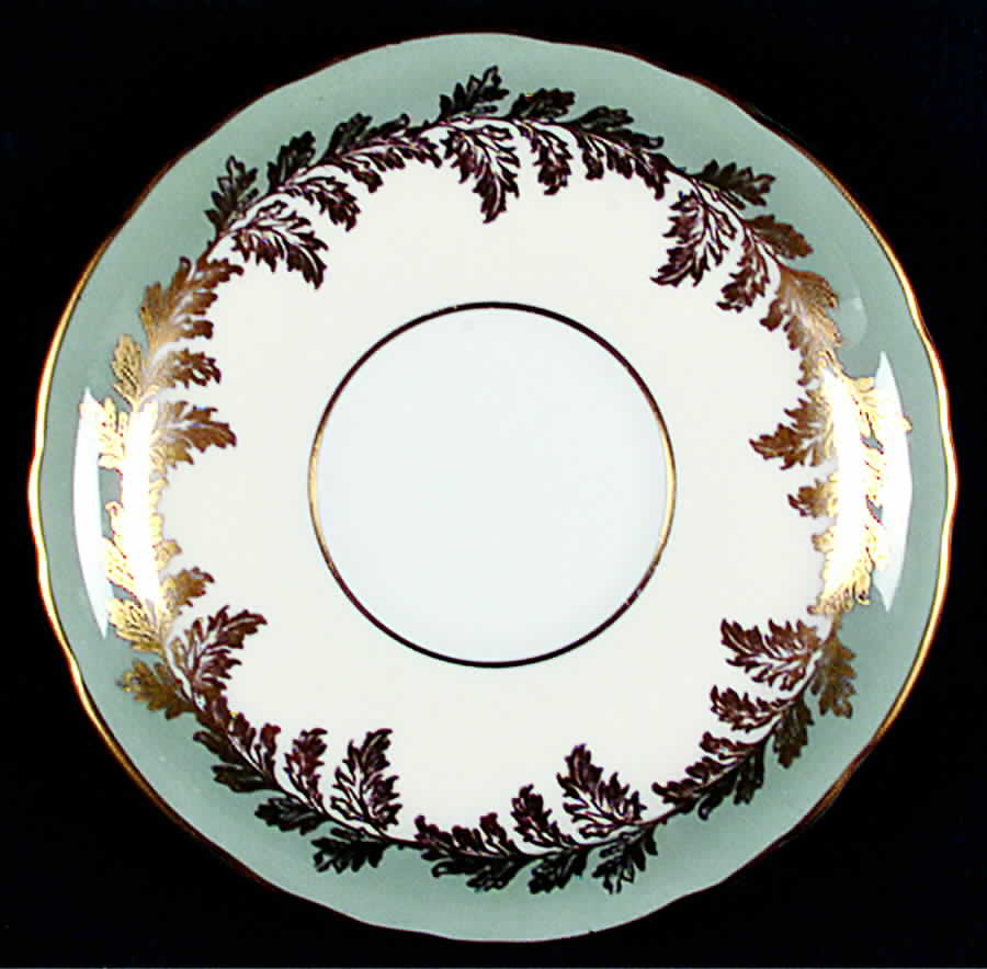 8154 Green Saucer for Cream Soup Bowl by John  Aynsley & Sons-1