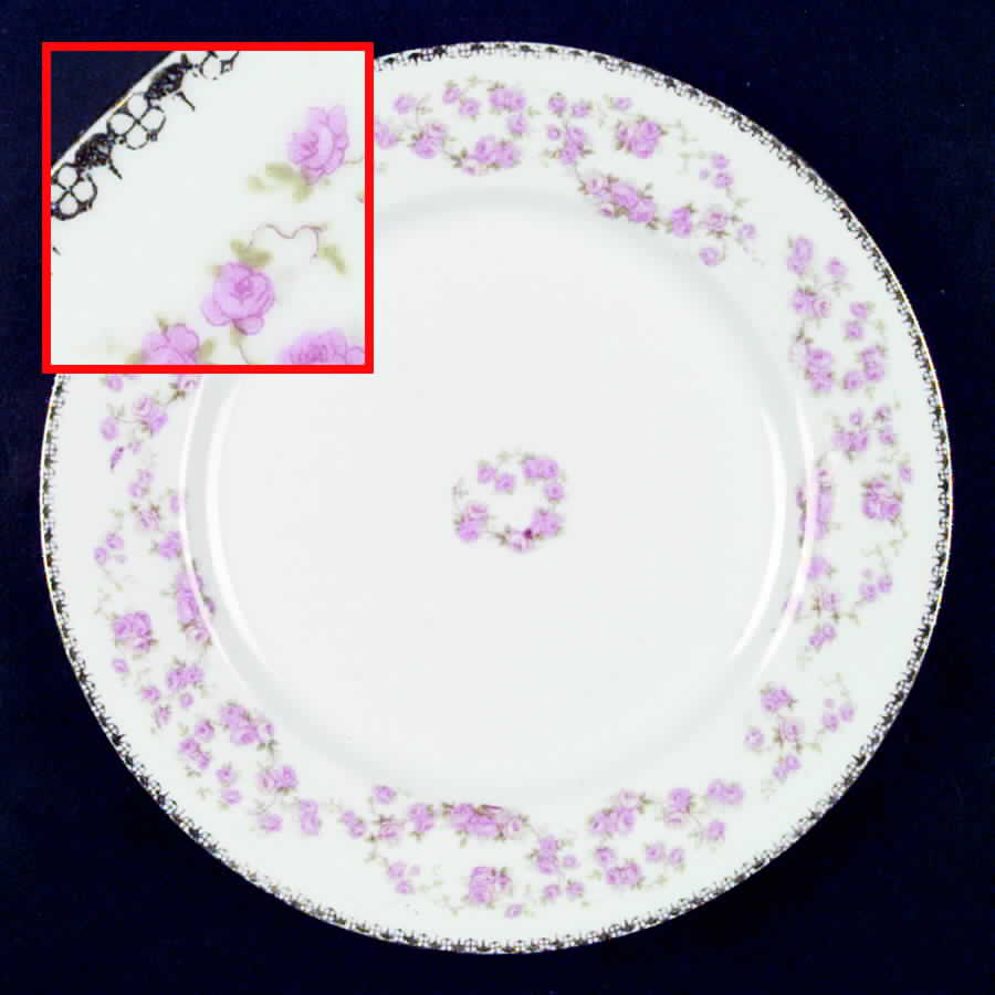 Bridal Rose (Smooth, Gold Edge) Dinner Plate by Altrohlau-1
