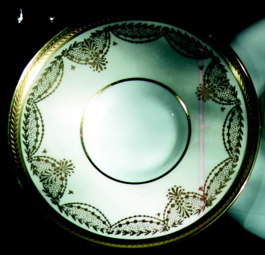 Trafalga Ivory Saucer by John  Aynsley & Sons-1