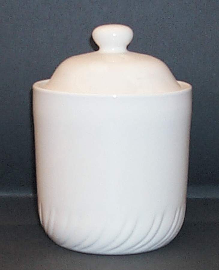 White Small Canister & Lid by Alacarte-1