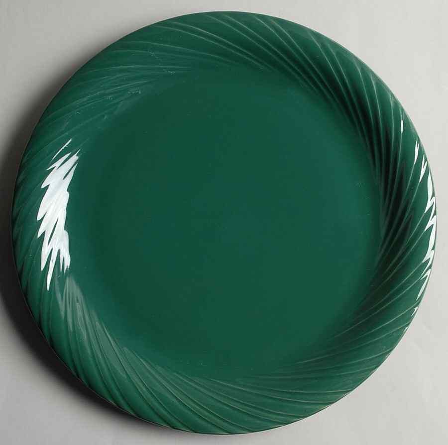 Hunter Green 12" Chop Plate (Round Platter) by Alacarte-1