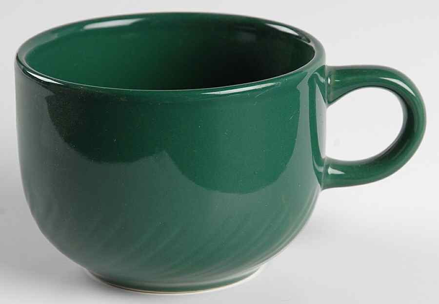 Hunter Green Flat Cup by Alacarte-1