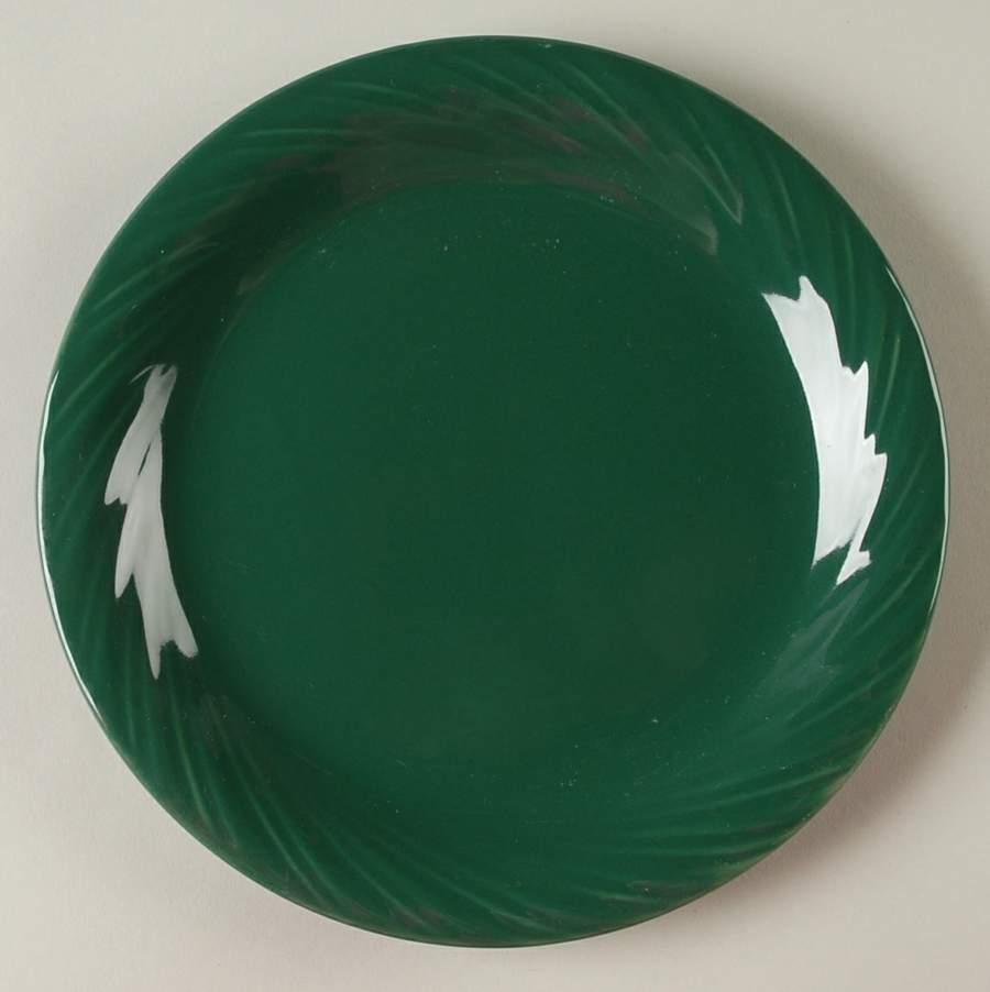 Hunter Green Salad Plate by Alacarte-1