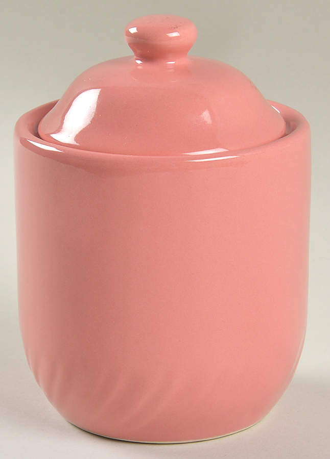 Pink Rose Medium Canister & Lid by Alacarte-1