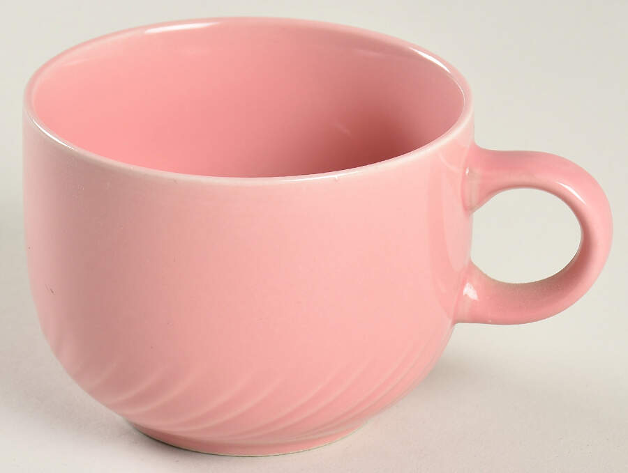 Pink Rose Flat Cup by Alacarte-1
