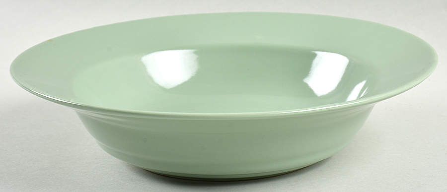 Willow Green Rim Soup Bowl by Alacarte-1