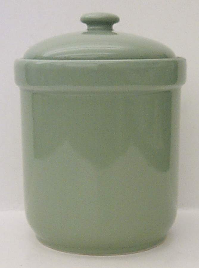 Willow Green Small Canister & Lid by Alacarte-1