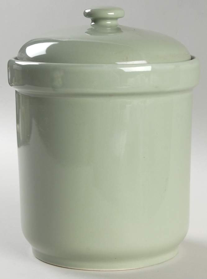 Willow Green Medium Canister & Lid by Alacarte-1