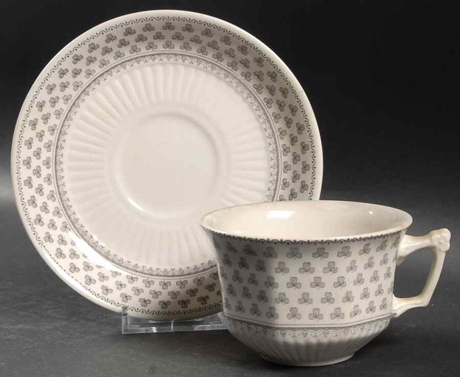 Adair Flat Cup & Saucer Set by Adams China-1