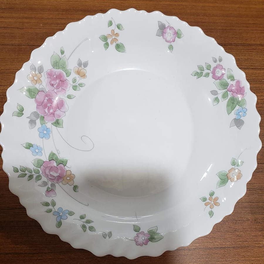 Rosalie 11" Shallow Round Bowl by Arcopal-1