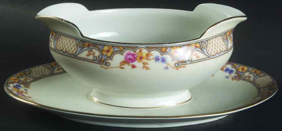 ALT154 Gravy Boat with Attached Underplate by Altrohlau-1