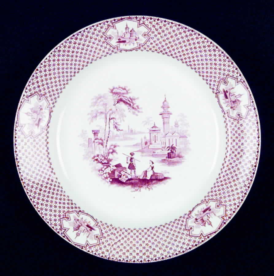 Cyrene Red Dinner Plate by Adams China-1