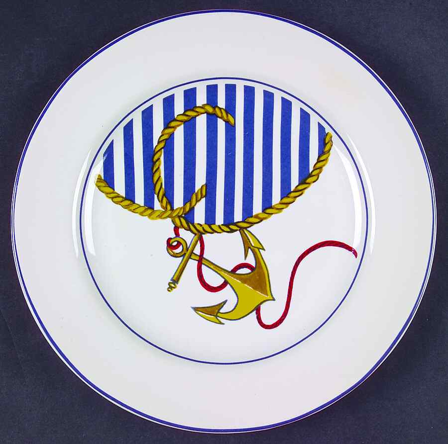 Anchor Salad Plate by American Atelier-1