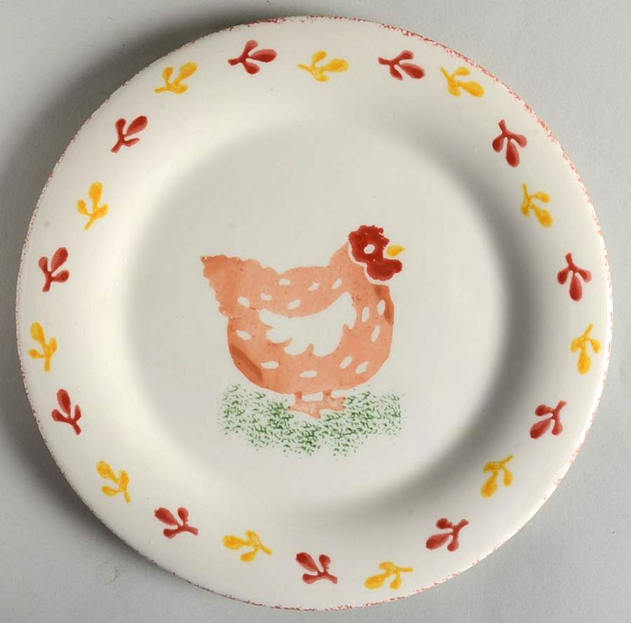Hens Salad Plate by Laura Ashley-1