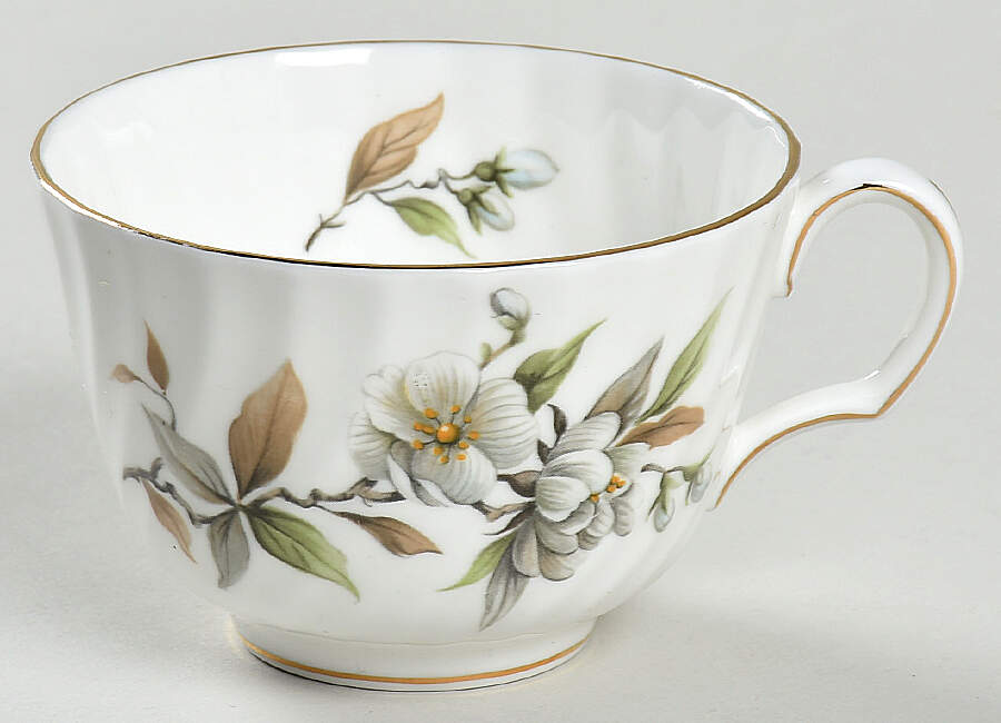 Arcadia(Gold Trim) Flat Cup by Adderley-1
