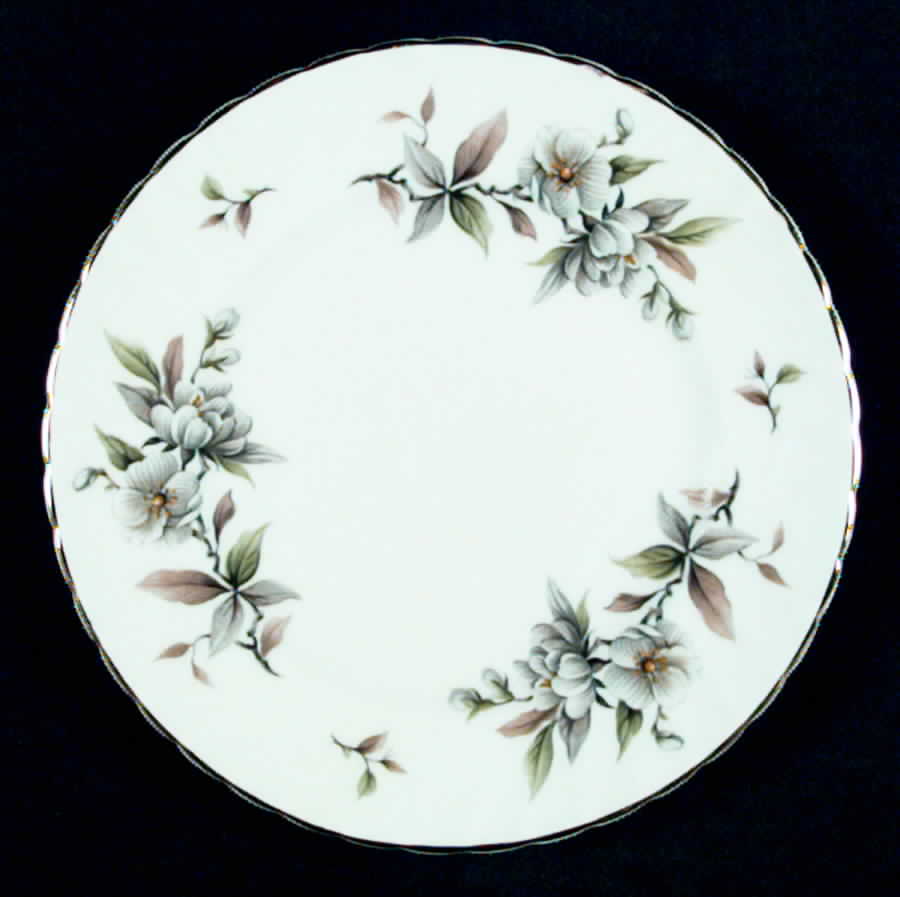 Arcadia(Gold Trim) Dessert/Pie Plate by Adderley-1
