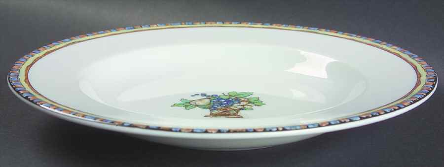 Morgane Large Rim Soup Bowl by Apilco-1