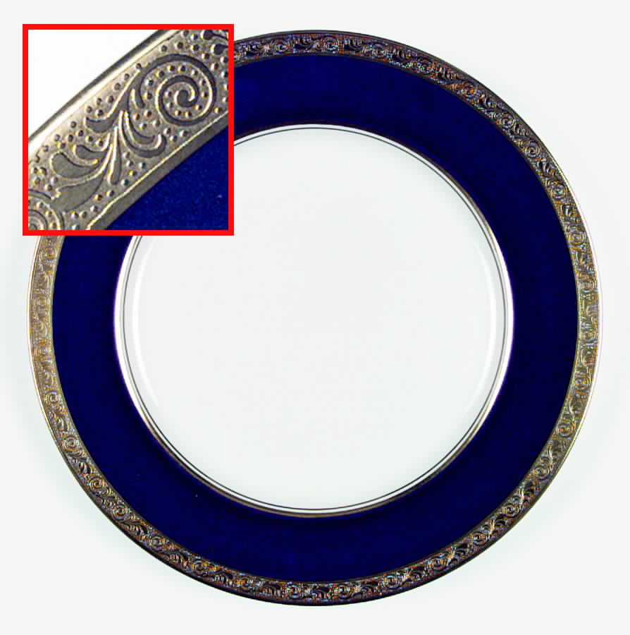Helene Cobalt (Smooth) Dinner Plate by John  Aynsley & Sons-1