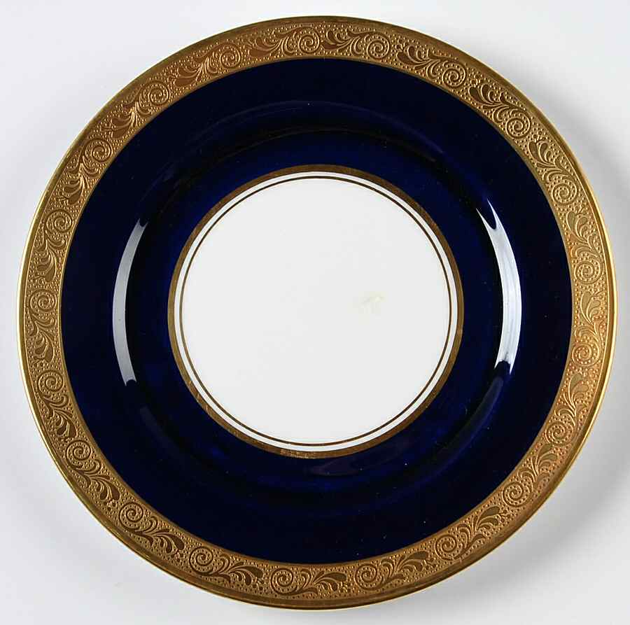 Helene Cobalt (Smooth) Bread & Butter Plate by John  Aynsley & Sons-1