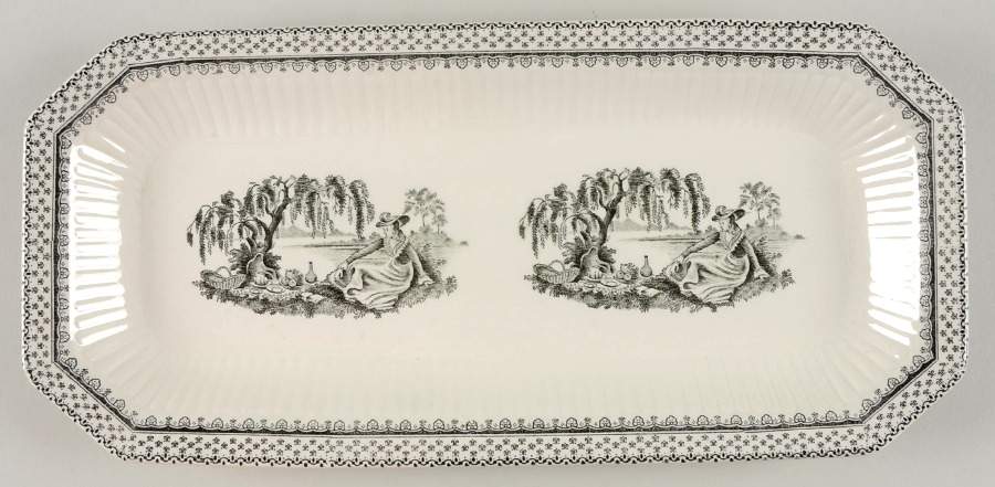 Minuet Black (Older, Wm  Adams Bcskstmp) Celery by Adams China-1