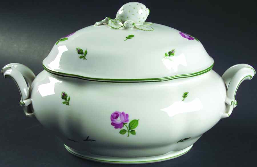 Vienna Rose Oval Covered Vegetable by Wiener Porzellan-1
