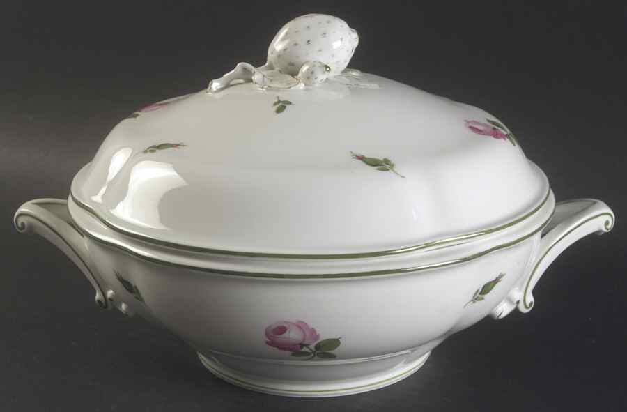 Vienna Rose Round Covered Vegetable by Wiener Porzellan-1