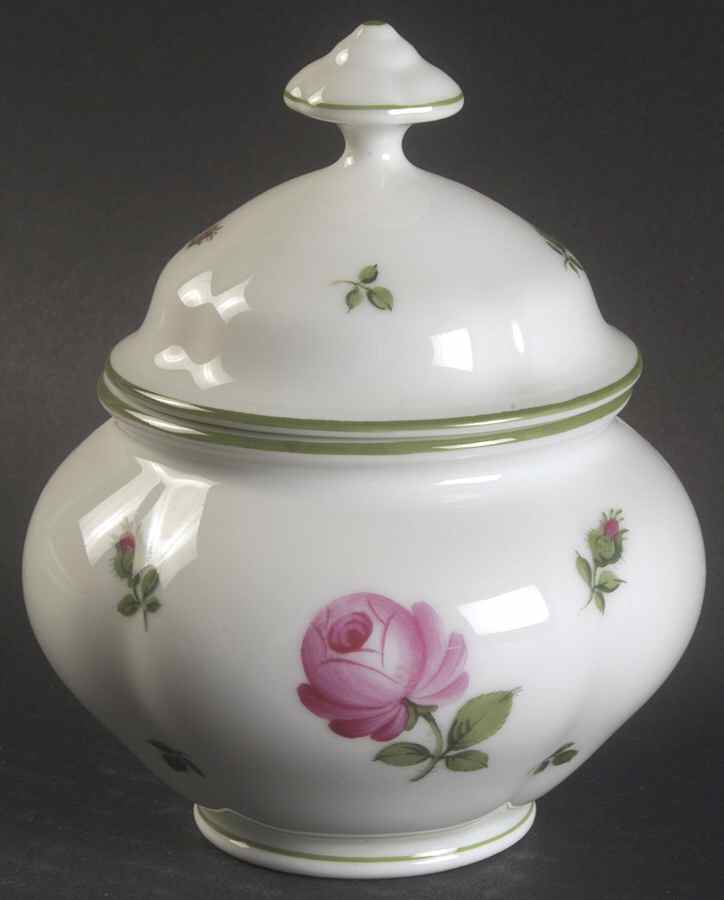 Vienna Rose Sugar Bowl & Lid by Wiener Porzellan-1