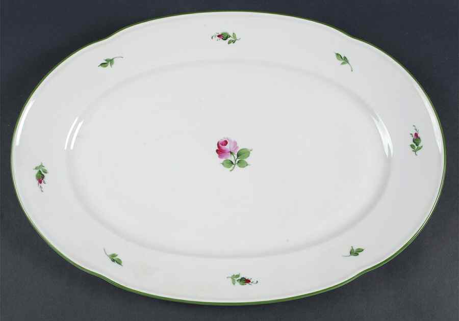 Vienna Rose 17" Oval Serving Platter by Wiener Porzellan-1