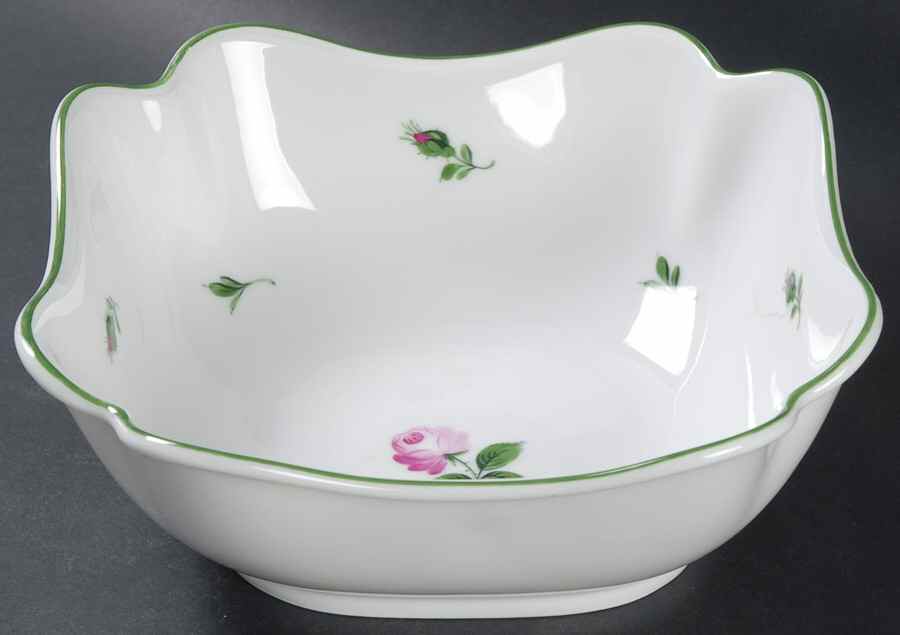 Vienna Rose 8" Square Vegetable Bowl by Wiener Porzellan-1
