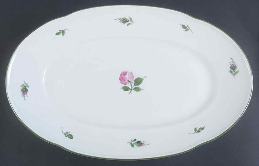 Vienna Rose 15" Oval Serving Platter by Wiener Porzellan-1