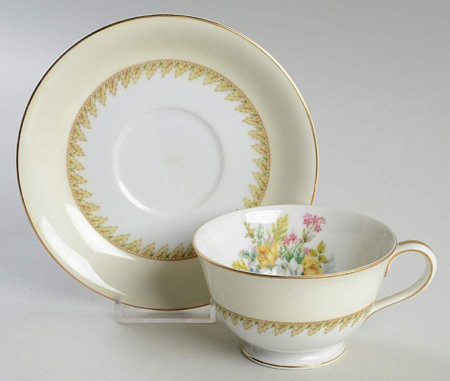Mayfair Footed Cup & Saucer Set by Aladdin-1