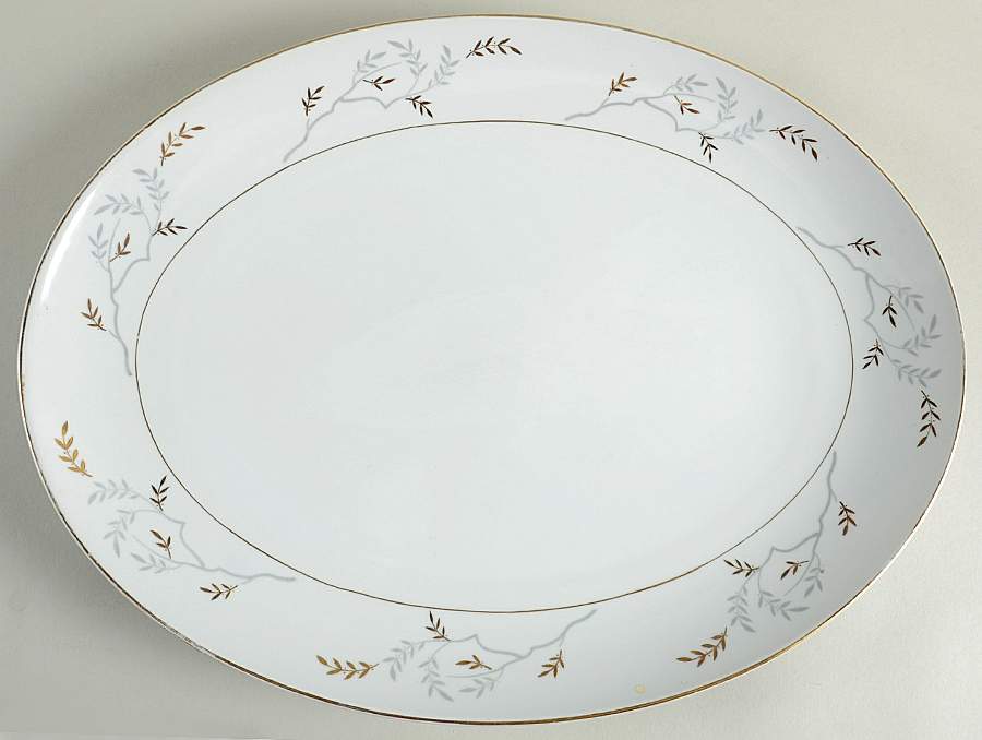 Woodmere 16" Oval Serving Platter by ACI-1