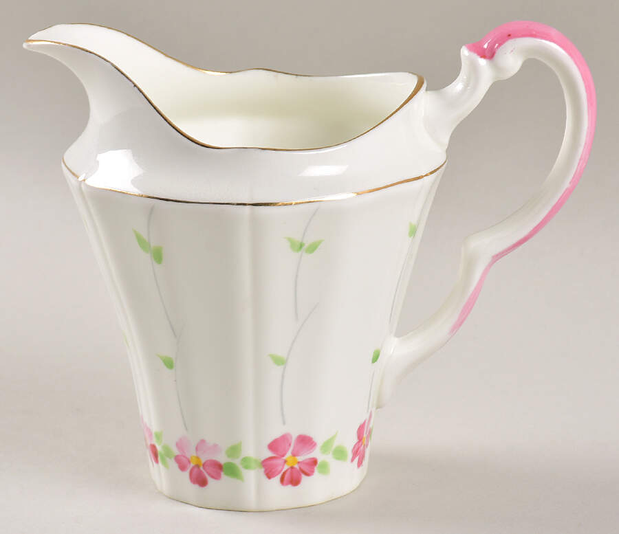 ADD24 (Pink Flowers) Creamer by Adderley-1