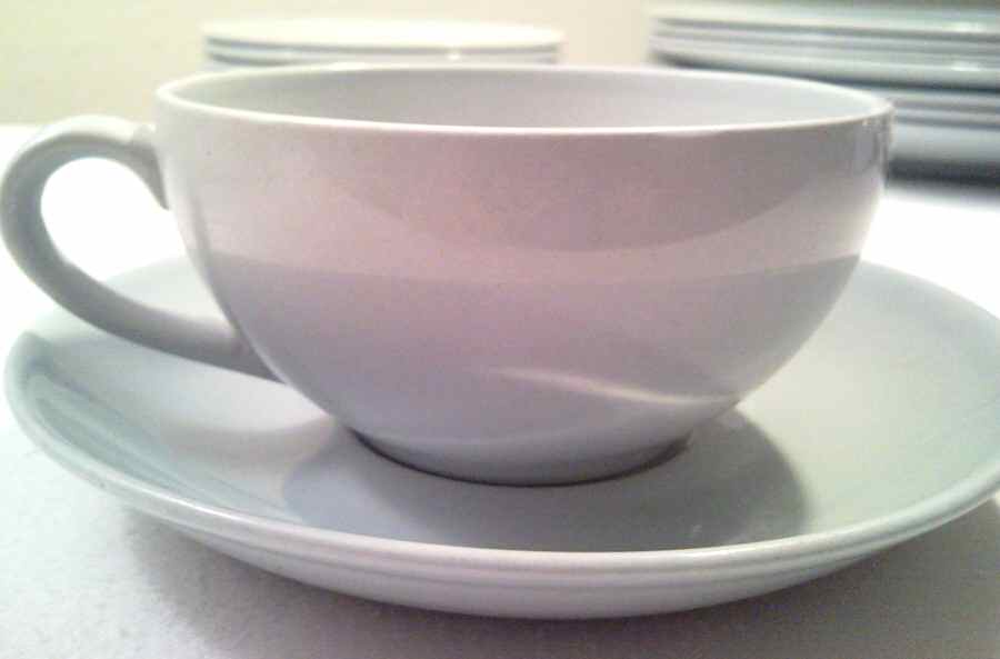 ARA57 Flat Cup & Saucer Set by Arabia of Finland-1