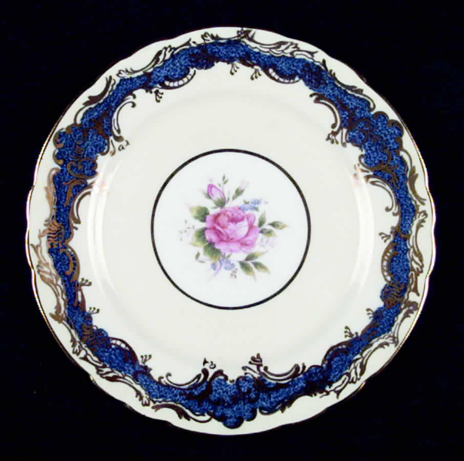 Buckingham Cobalt Bread & Butter Plate by John  Aynsley & Sons-1
