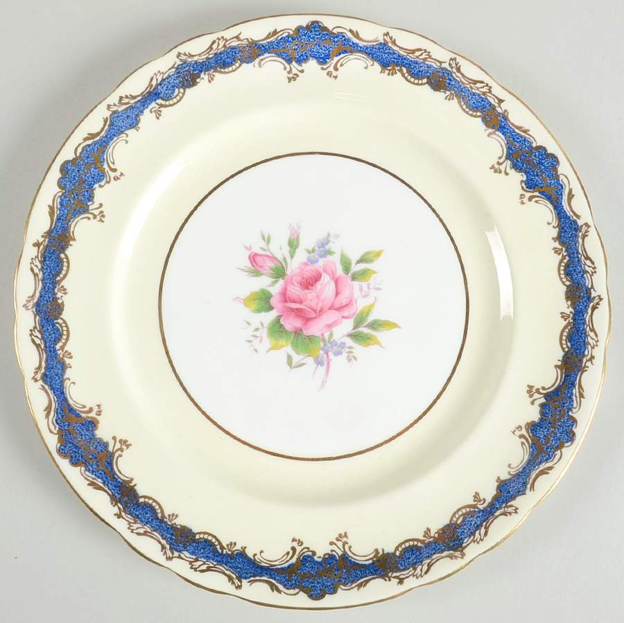 Buckingham Cobalt Dinner Plate by John  Aynsley & Sons-1