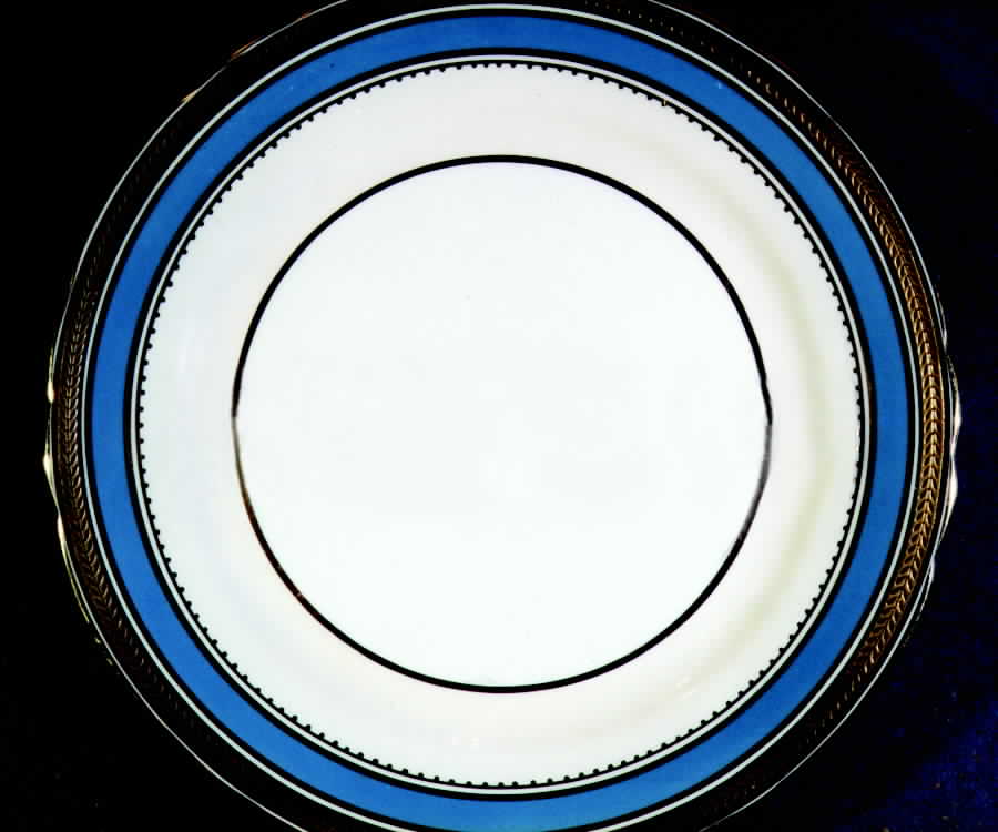 Regency Turquoise Salad Plate by John  Aynsley & Sons-1