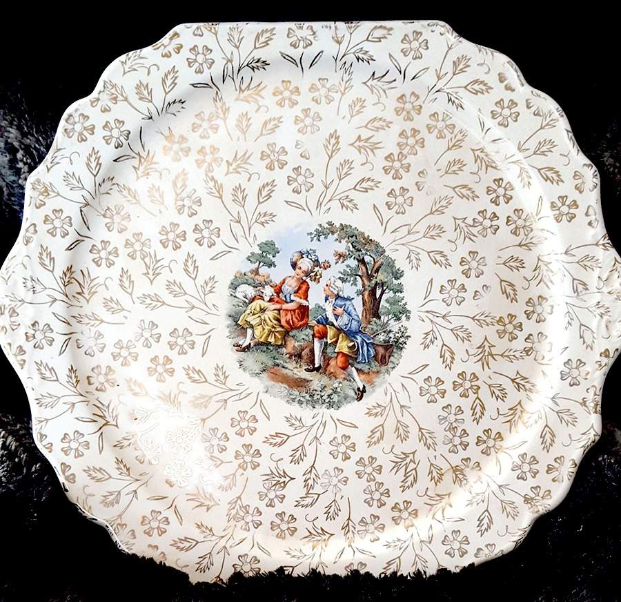 ATS25 Square Handled Cake Plate by Atlas China (NY)-1
