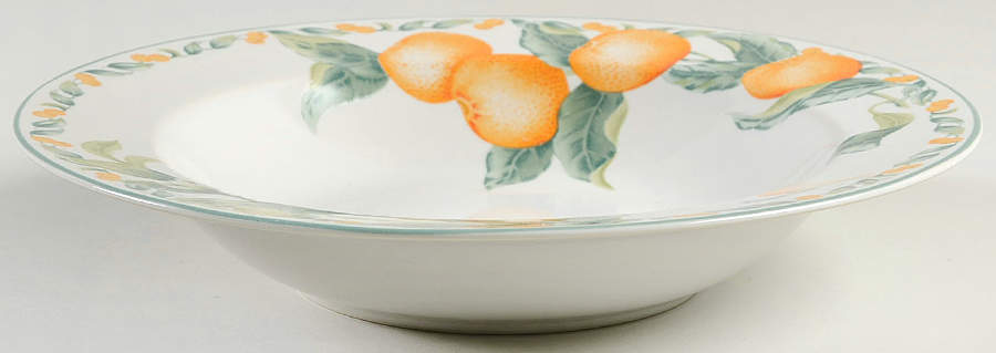 Country Fruit Large Rim Soup Bowl by Avon-1